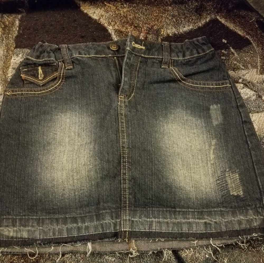Jean skirt with sizers